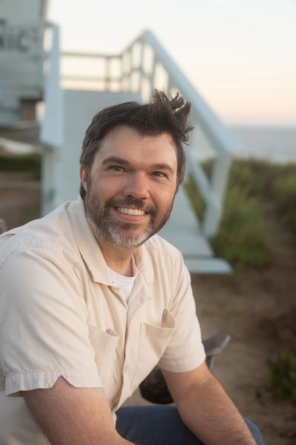 Gabe Thorburn at the coast, Los Angeles